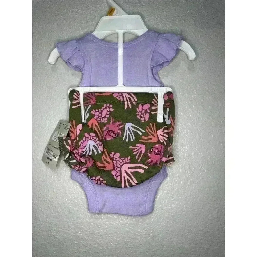 NWT, Okie Dokie Newborn Baby Girl 2 Piece Endless Hugs Octopus Outfit - Picture 8 of 11